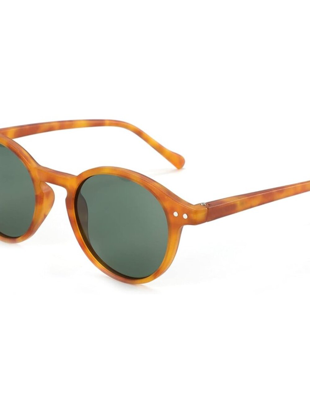 Lightweight Polarized Sunglasses in Brown Demi/Green - Perfect for Every Face